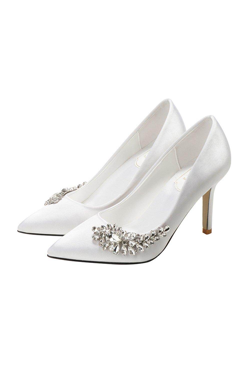 Stiletto Heel 9cm Satin Heels Bridal Shoes CK0129 - COCOMELODY